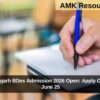 PEC Chandigarh BDes Admission 2026 Open: Apply Online Before June 25
