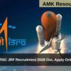 ISRO URSC JRF Recruitment 2026 Out, Apply Online Now