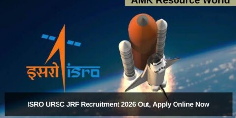 ISRO URSC JRF Recruitment 2026 Out, Apply Online Now