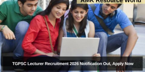 TGPSC Lecturer Recruitment 2026 Notification Out, Apply Now